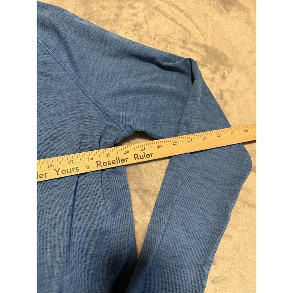 Under Armour 1/4 Zip Pullover Mens Size Medium Blue Mock Neck Athleisure Golf - Picture 3 of 5